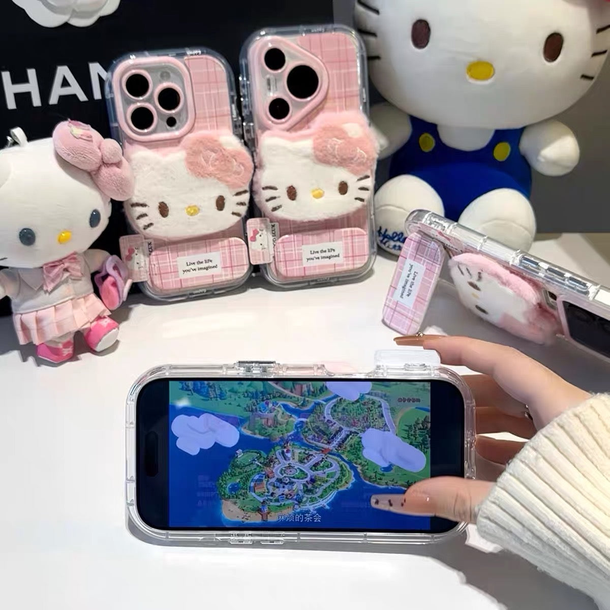 Plush KT Stand Phone Case