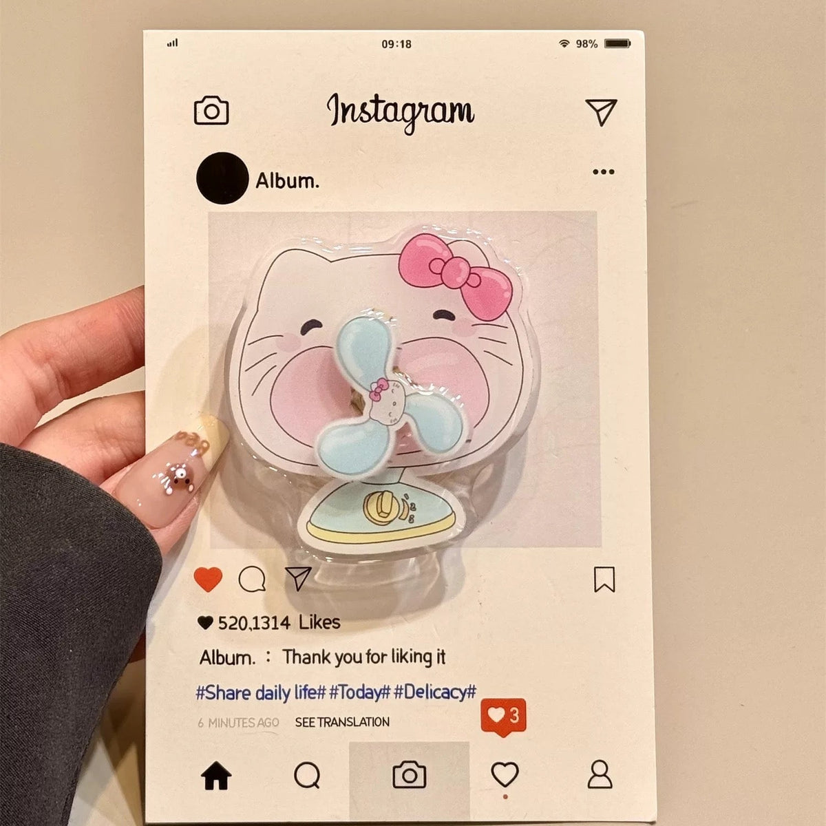 Cat-Themed Phone Case with Mini Fan Stand