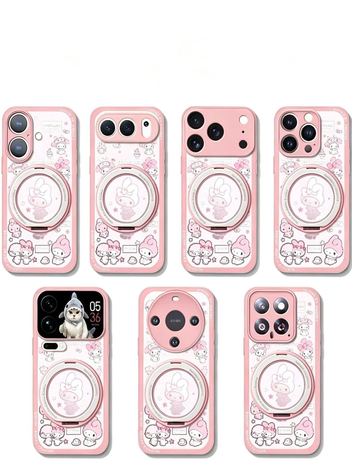 My Melody 360° Magnetic Stand & Pearl Bracelet Phone Case
