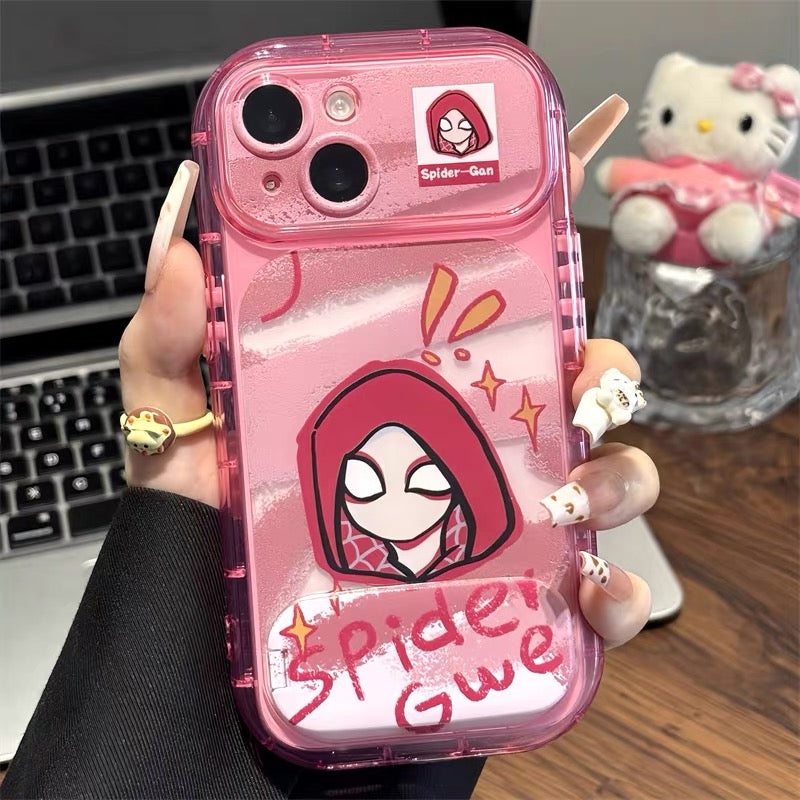 Graffiti Spider-Man Phone Case with Mirror Stand