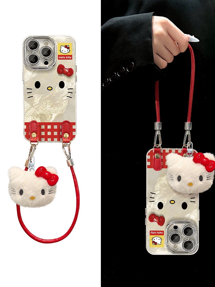 3D bow Kitty phone case