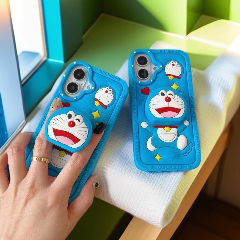 Cute Doraemon Telescopic Phone Case