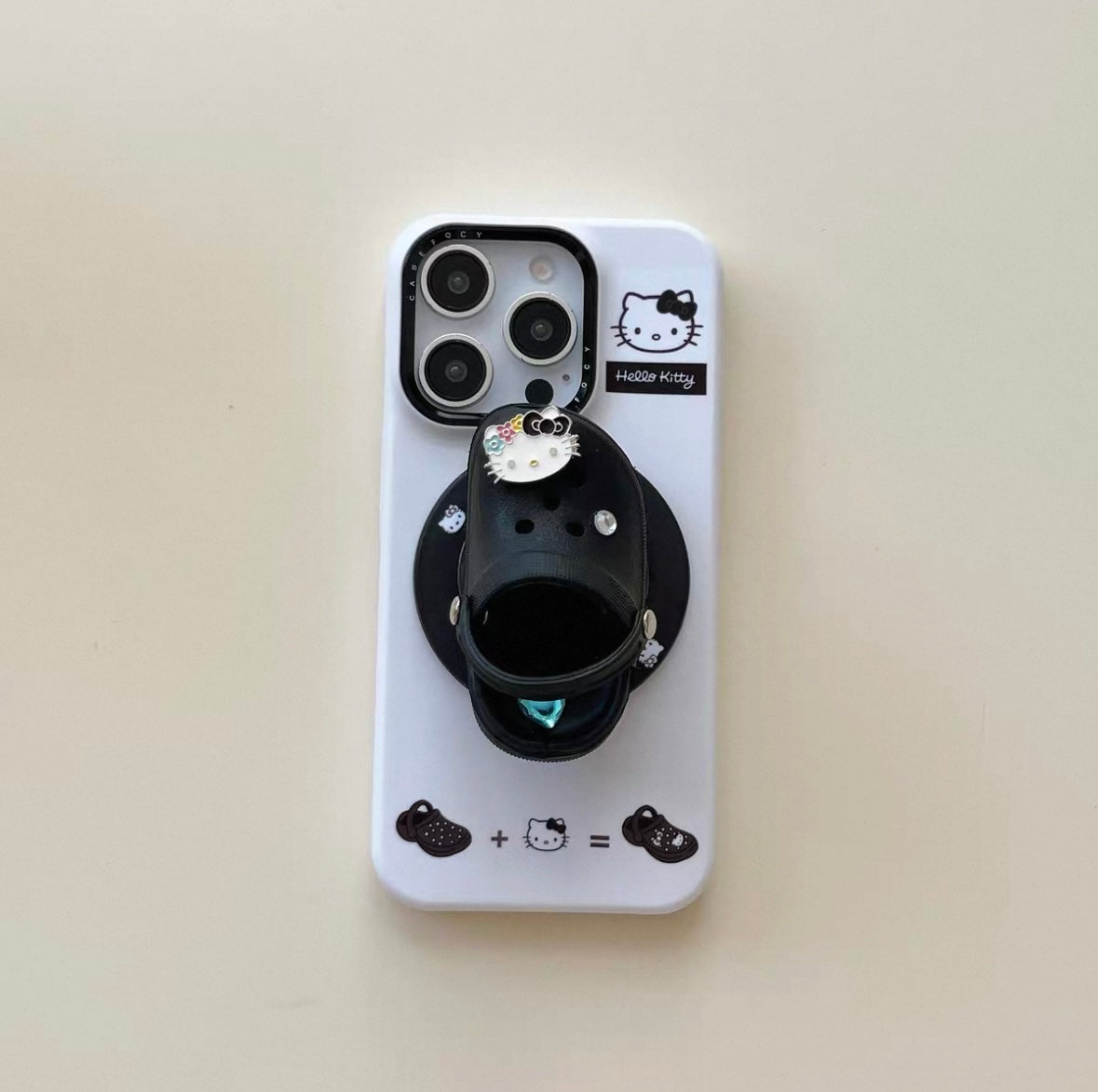 Hello Kitty Crocs-style shoe-shaped phone case