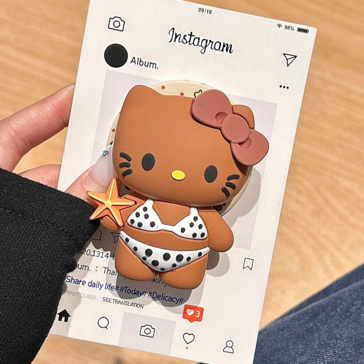 Cute Bikini Kitty Cat Magnetic Holder Phone Case