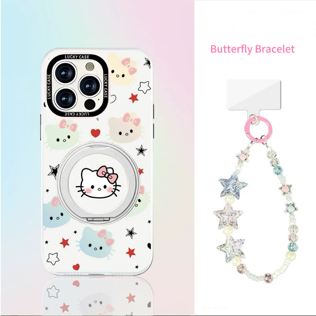 Gradient Kitty Magnetic Phone Case