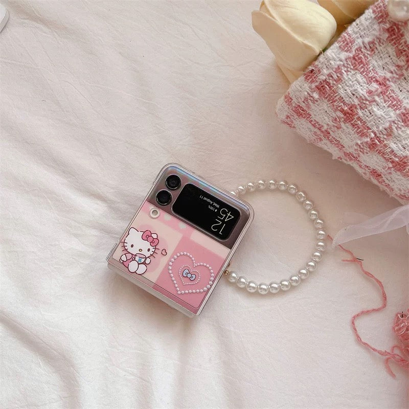 Android compatible Kitty Cat Mirror Stand Phone Case