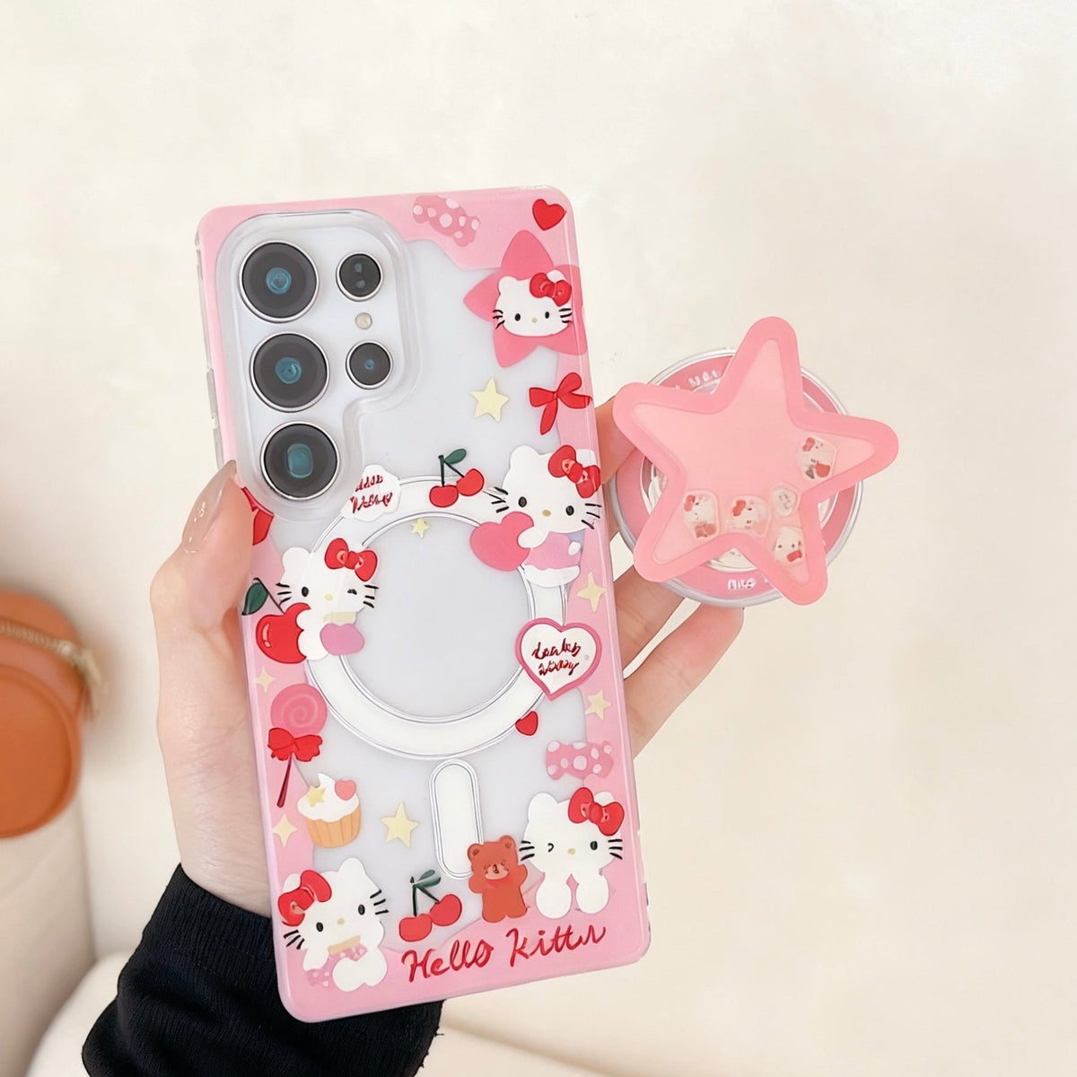 Android compatible Magnetic Bracket Phone Case