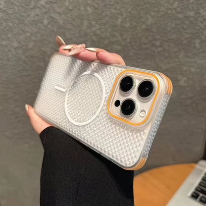 Hollow magnetic heat dissipation Apple phone case