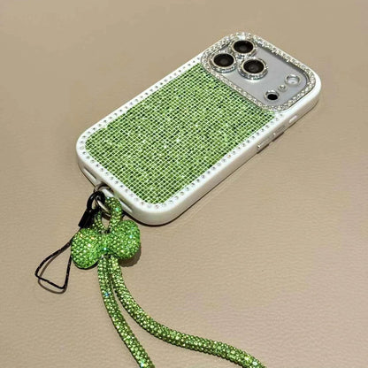 Butterfly Knot Rhinestone Nail Phone Case