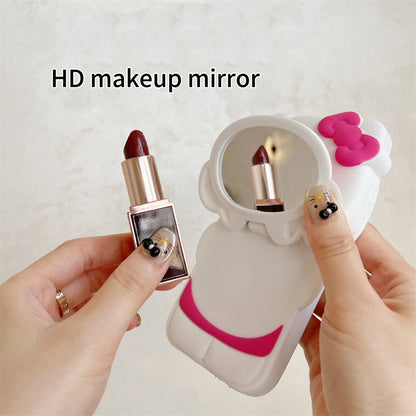 Stereo Camera KT Cat Makeup Mirror Phone Case