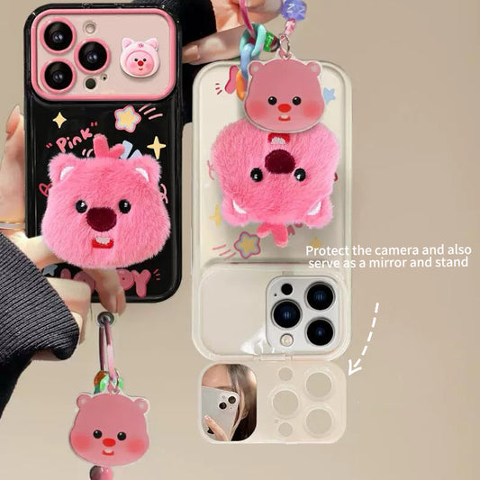 Loppy flip mirror phone case