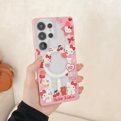 Android compatible Magnetic Bracket Phone Case