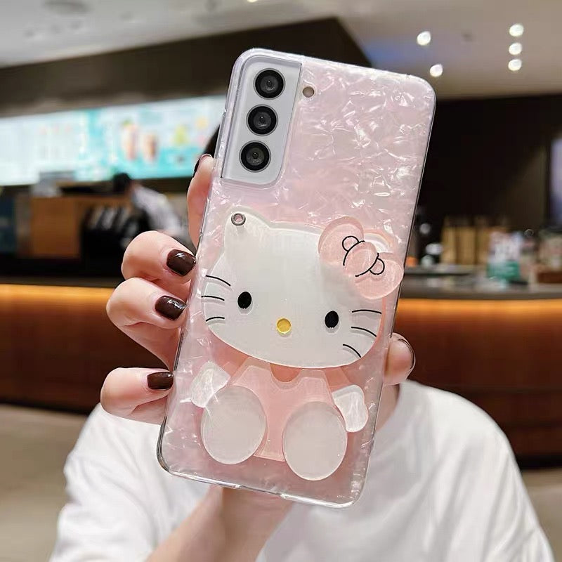 Compatible with Samsung  Kitty Mirror Phone Case