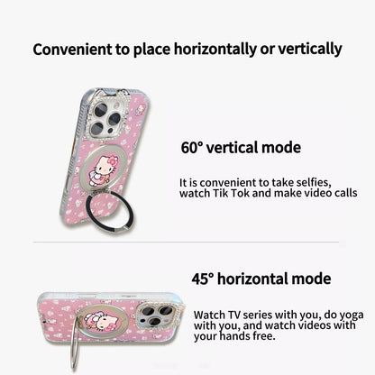 Pink Cupid Kitty Magnetic Holder Phone Case