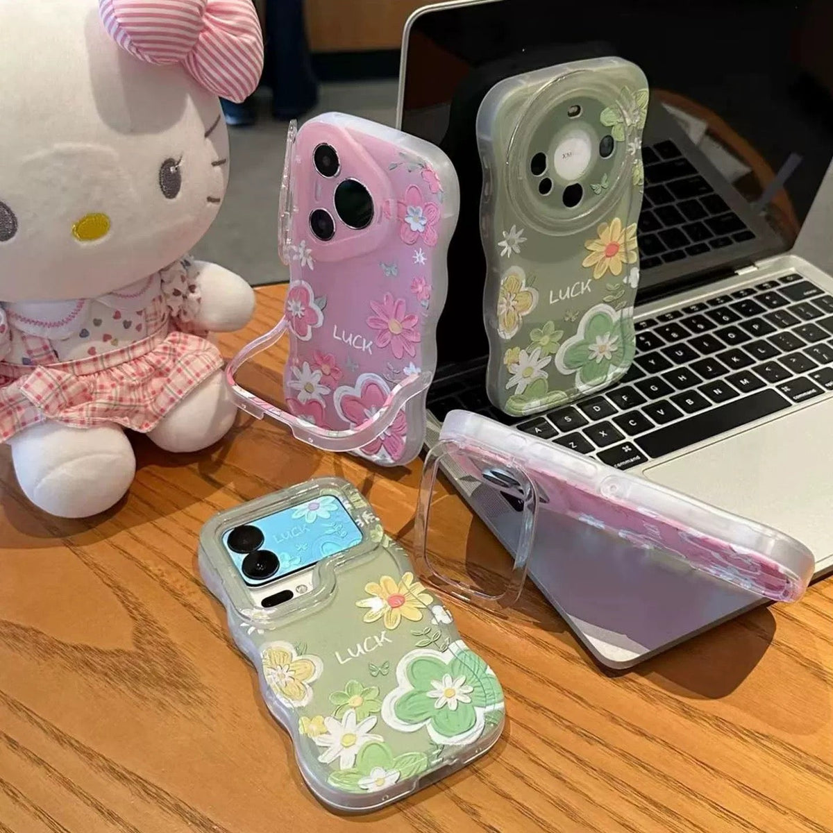 Small Flower Double Stand Phone Case