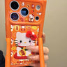 Cute Cream-Style Miffy & Cat Phone Case with Stand