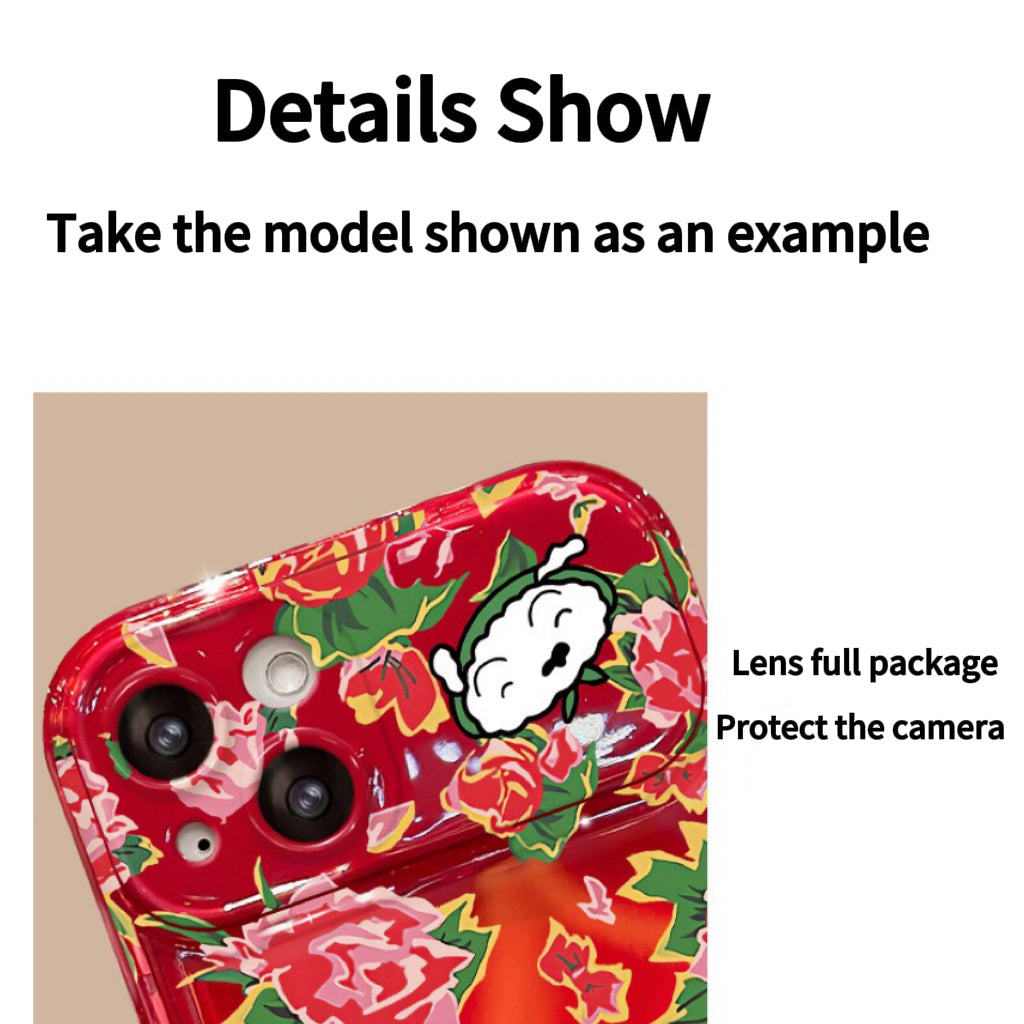 Cute Shin-chan flip phone case