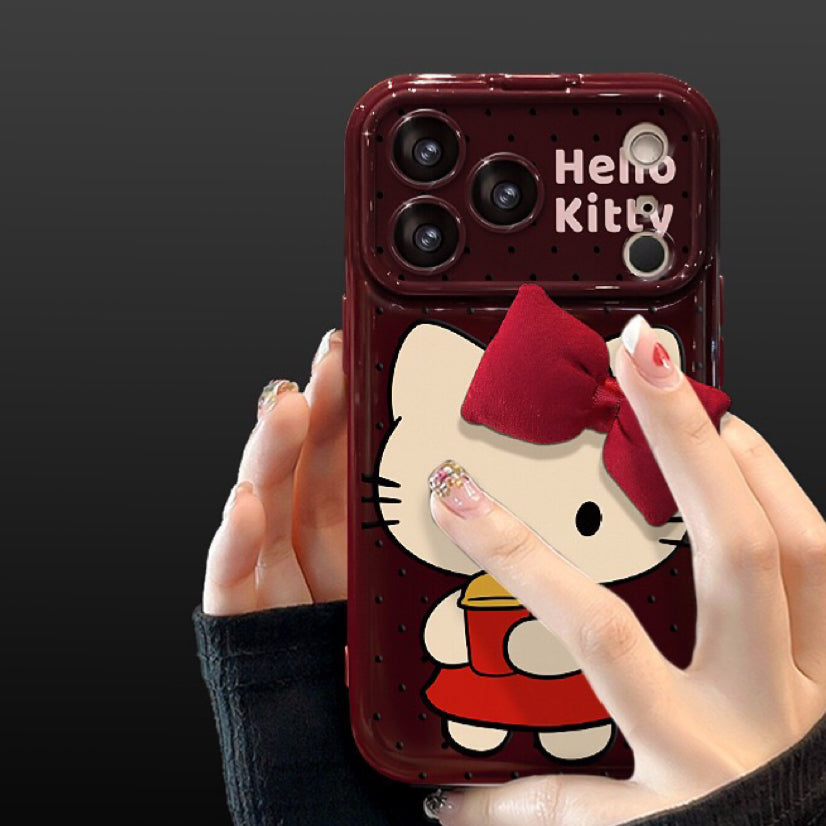Bow Kitty flip phone case