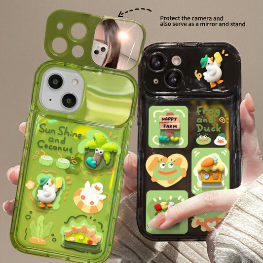 Cute Frog Flip Phone Case