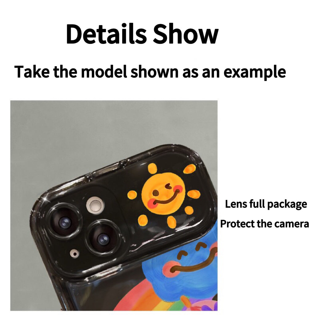 Graffiti Bear Rainbow Duck Flip Phone Case