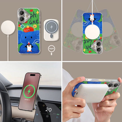 Elephant Magnetic Holder Phone Case