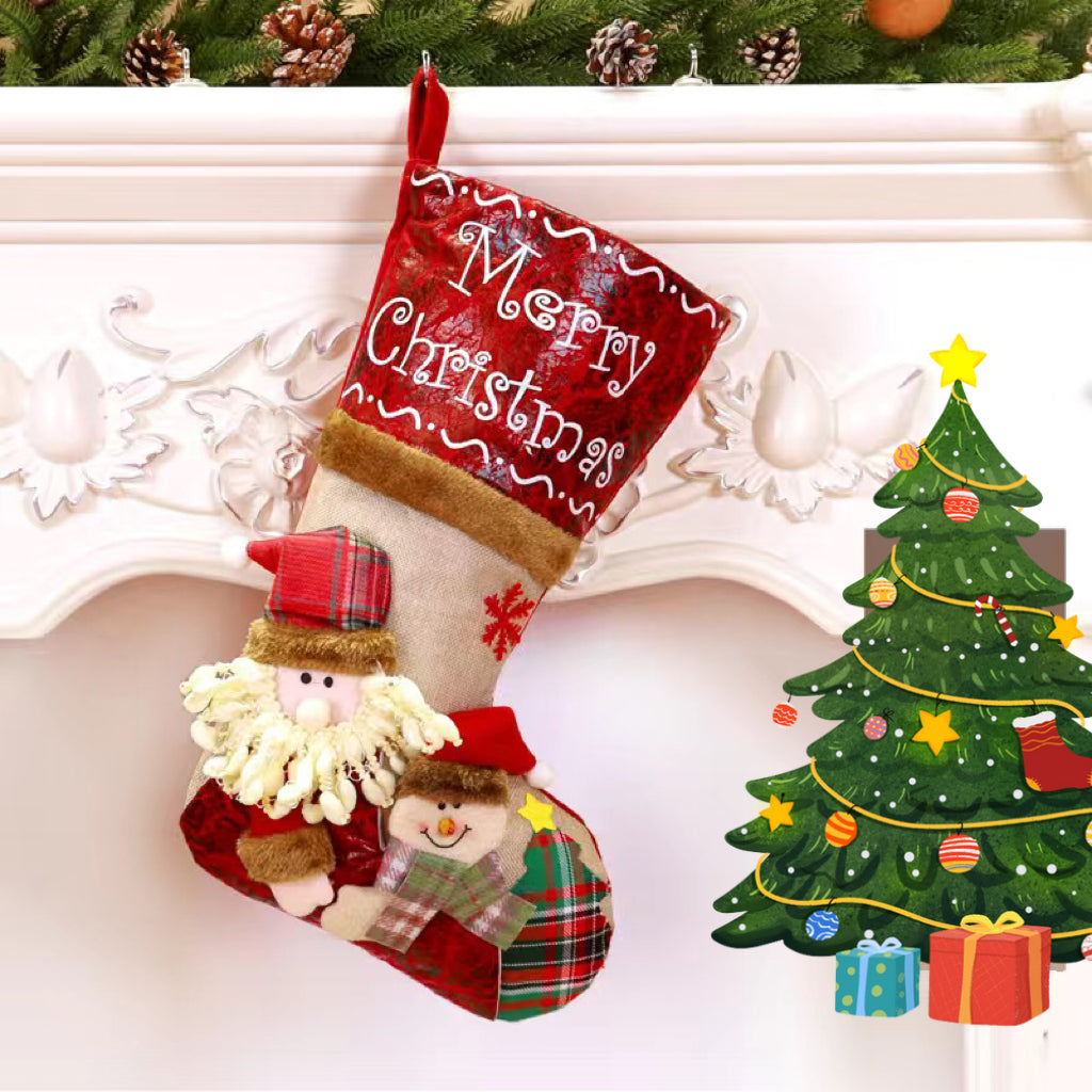Christmas stocking gift bags / Christmas stocking ornaments