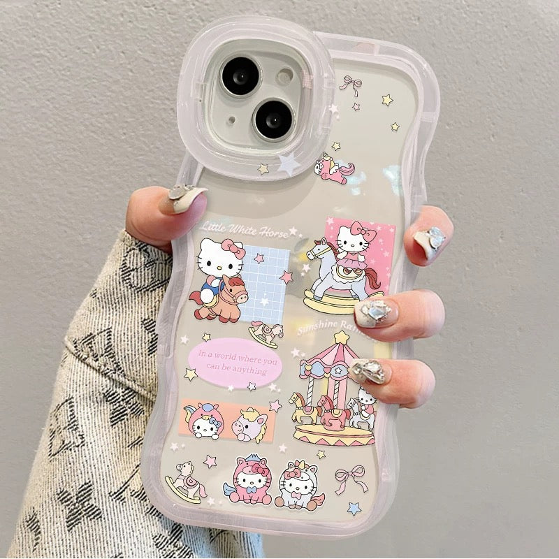 Transparent Kitty Phone Case