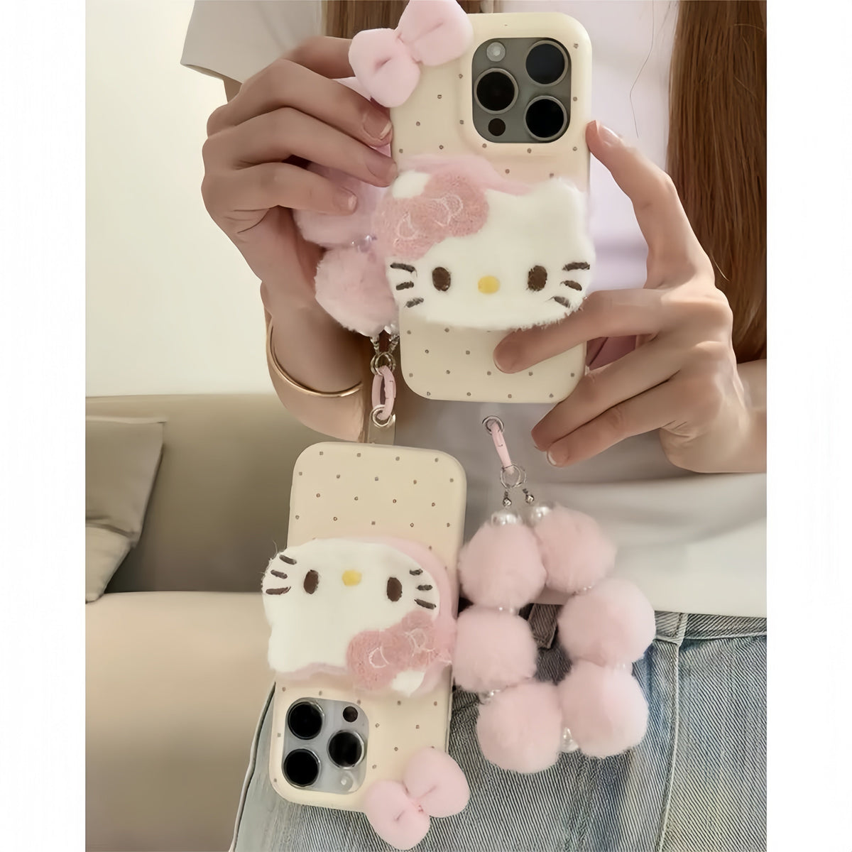 Plush KT phone case