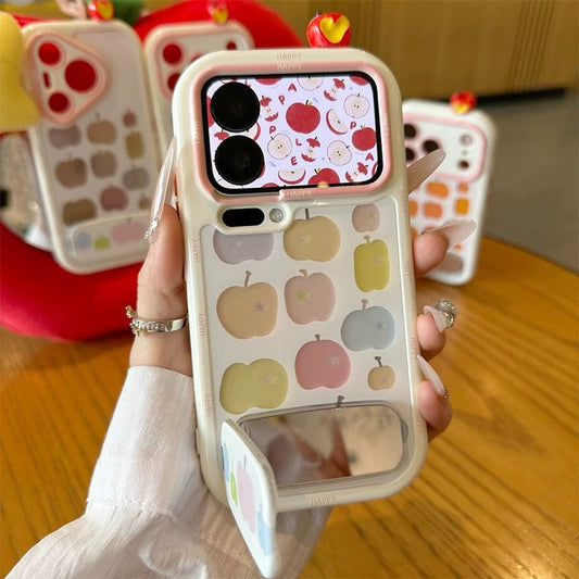 Hollow Apple Mirror Stand Phone Case