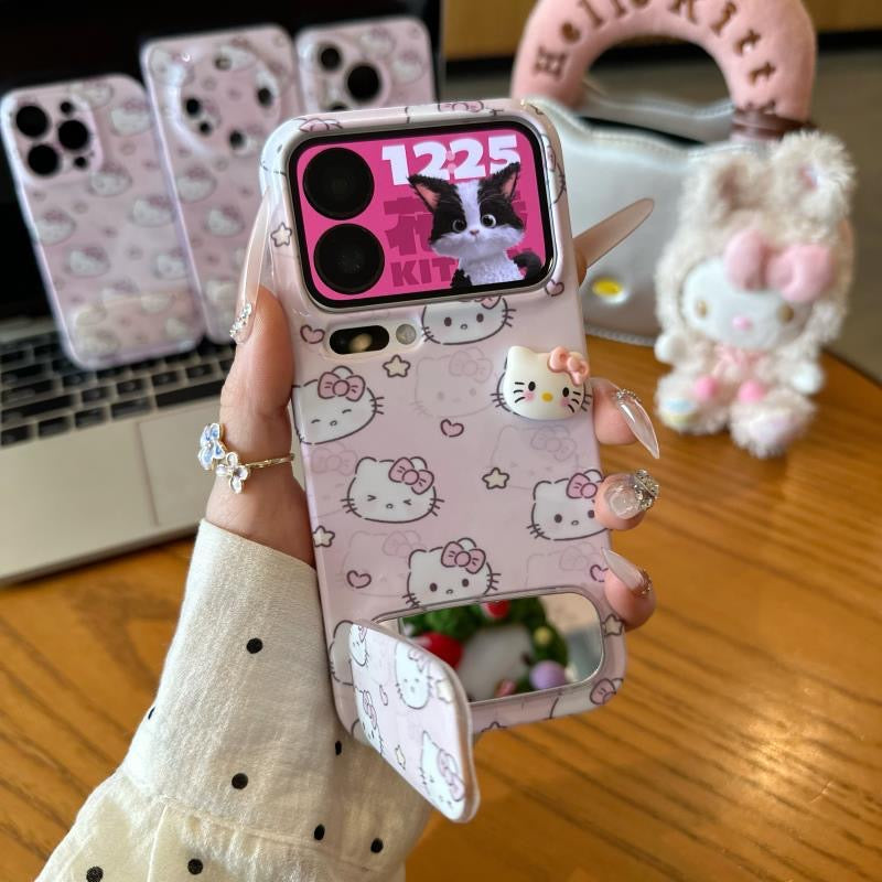Hello Kitty Phone Case with Mirror and Stand – Style 2