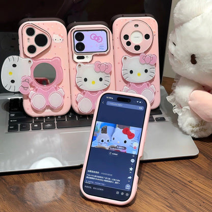 Hello Kitty Phone Case with Mirror and Stand – Style 3
