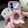 Android compatible Kitty Phone Case with Mirror and Stand