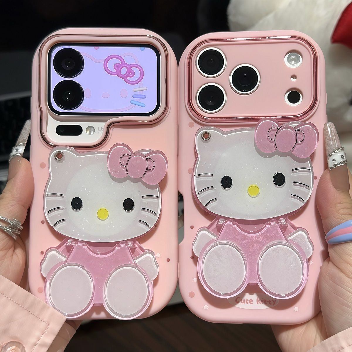 Hello Kitty Phone Case with Mirror and Stand – Style 3