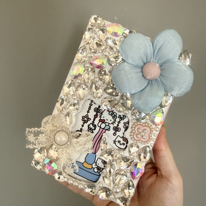 Fully Rhinestone-Embellished Hello Kitty Diary, Ledger, and Planner