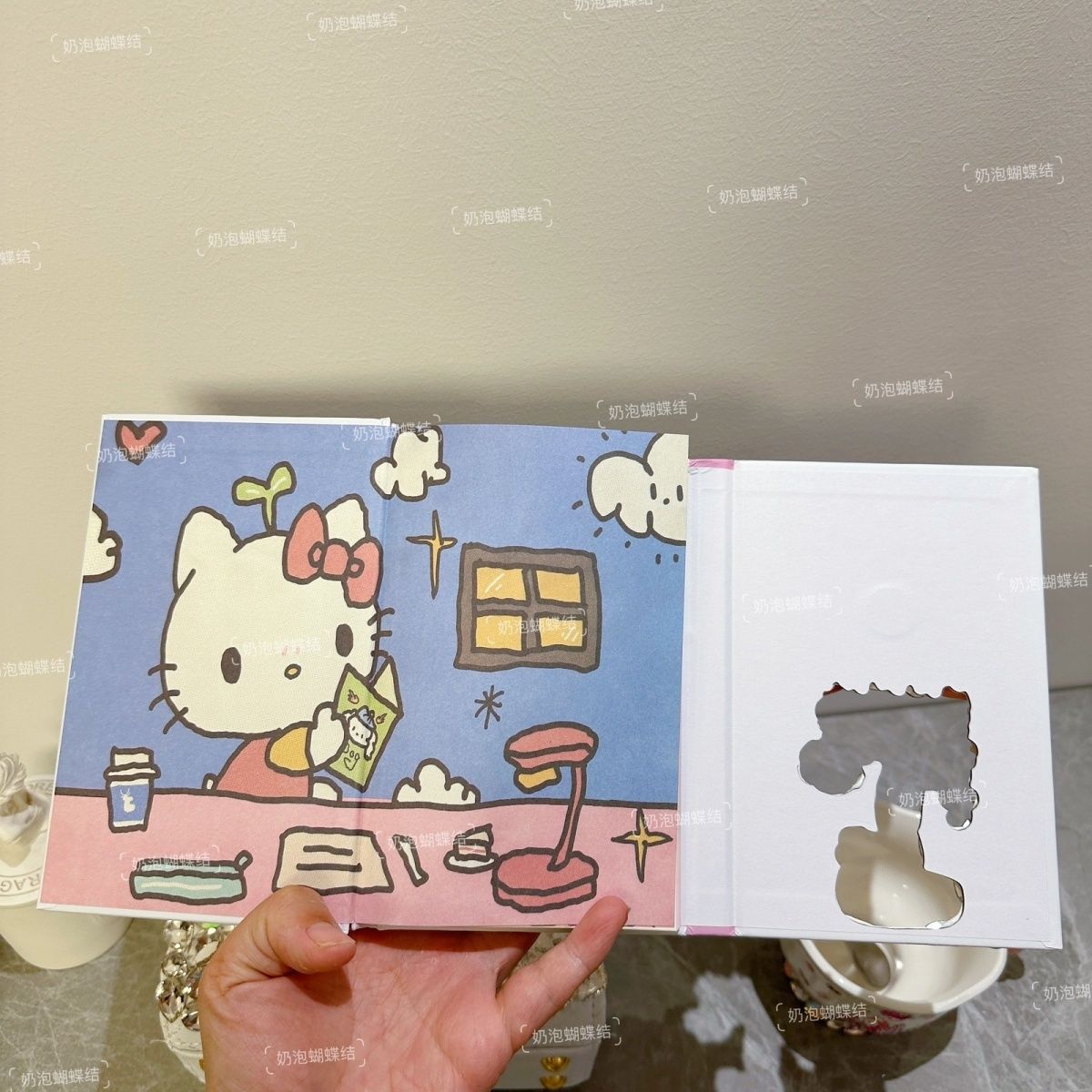 Fully Rhinestone-Embellished Hello Kitty Diary, Ledger, and Planner