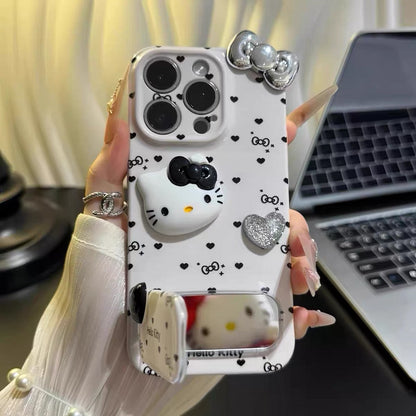 3D Bow KT Mirror Stand Phone Case