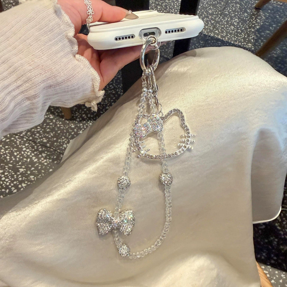 Hello Kitty Bow Phone Charm / Keychain / Bag Charm
