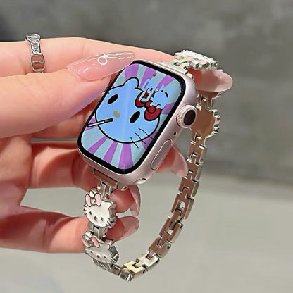 Hello Kitty Metal Bracelet-Style Watch Strap