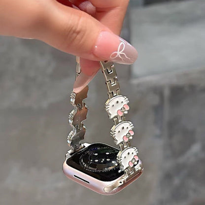 Hello Kitty Metal Bracelet-Style Watch Strap
