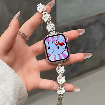 Hello Kitty Metal Bracelet-Style Watch Strap