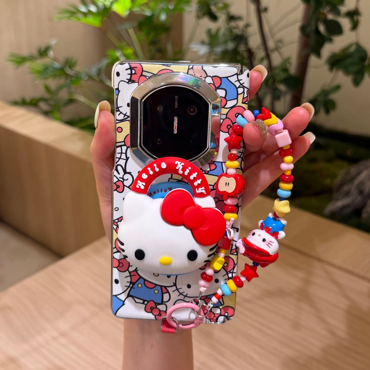 Android compatible Full-screen Hello Kitty magnetic kickstand case