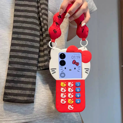 Android compatible 3D Hello Kitty Handheld Phone Case