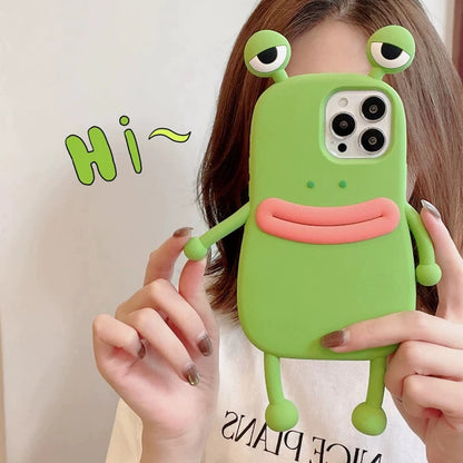 Sausage-lipped frog phone case