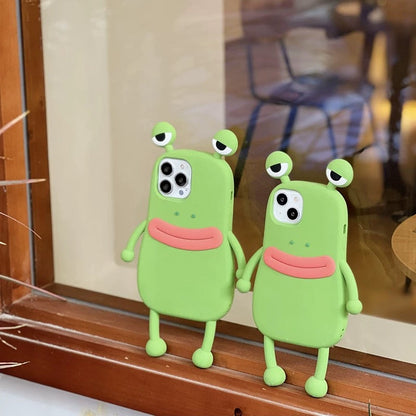 Sausage-lipped frog phone case
