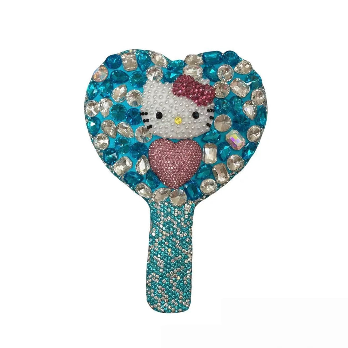 Full-Rhinestone Handheld Makeup Mirror – A Girly Birthday Gift for Best Friends