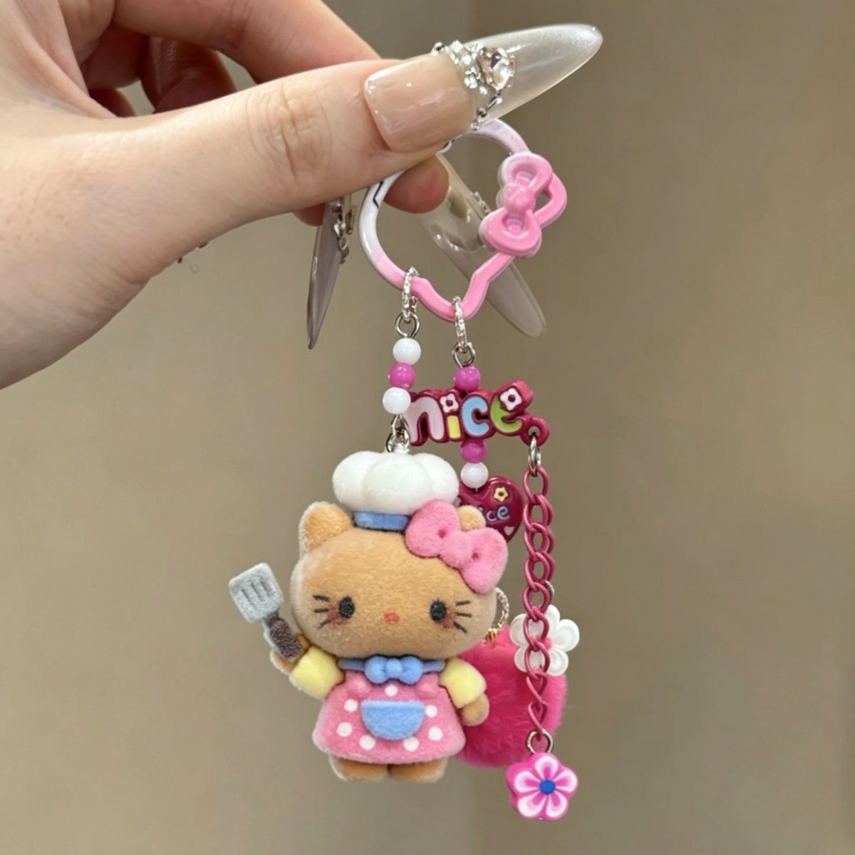 Cute Hello Kitty Pendant Keychain