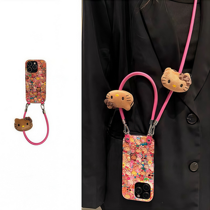 Compatible with Samsung Resort-Style Hello Kitty Crossbody Phone Case