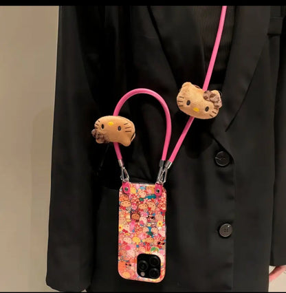 Compatible with Samsung Resort-Style Hello Kitty Crossbody Phone Case