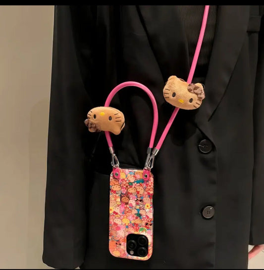 Compatible with Samsung Resort-Style Hello Kitty Crossbody Phone Case