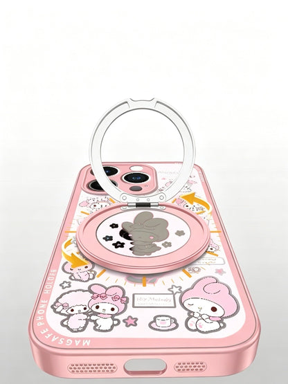 My Melody 360° Magnetic Stand & Pearl Bracelet Phone Case